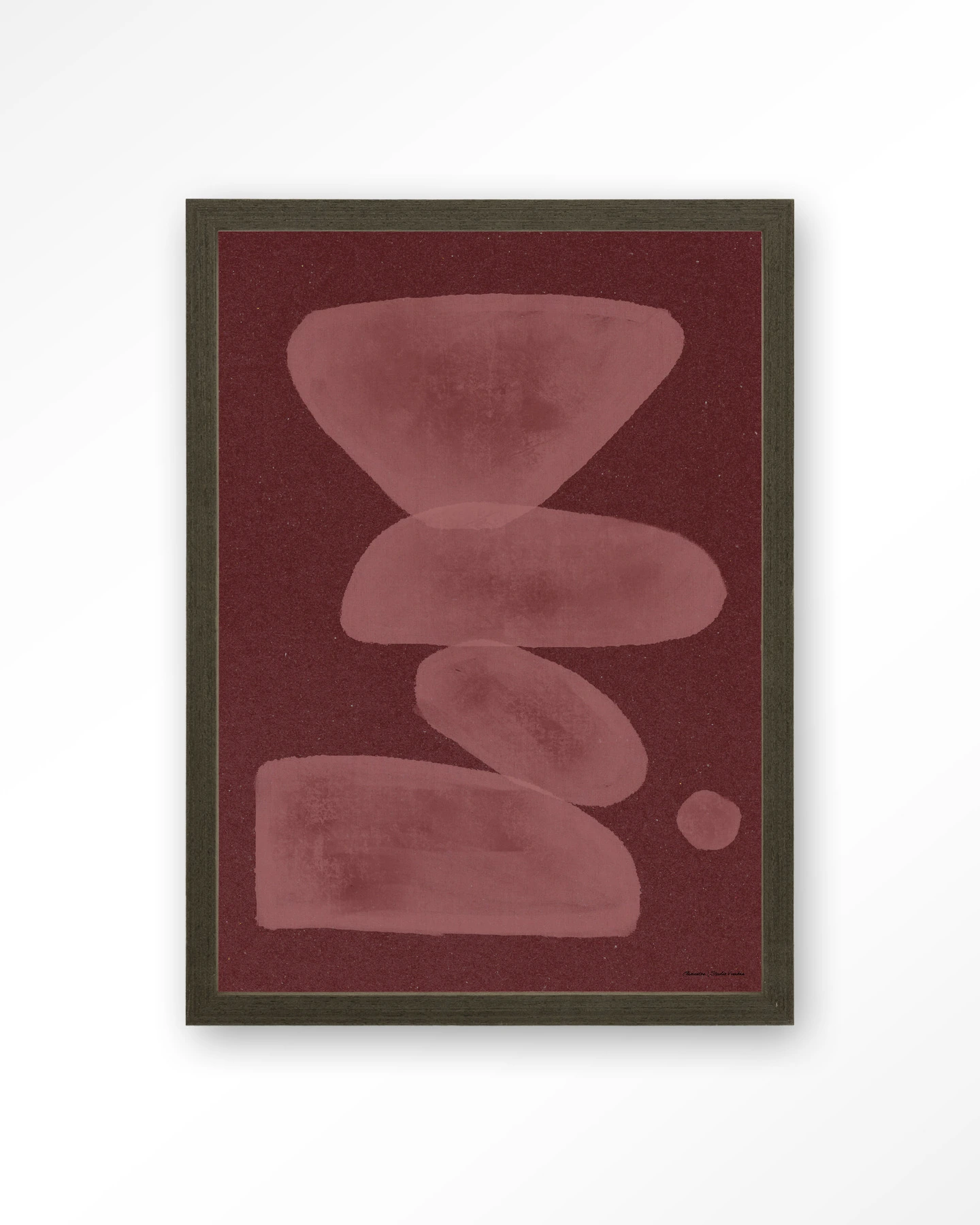 Elementa Burgundy 1 - Art print - Afbeelding 3