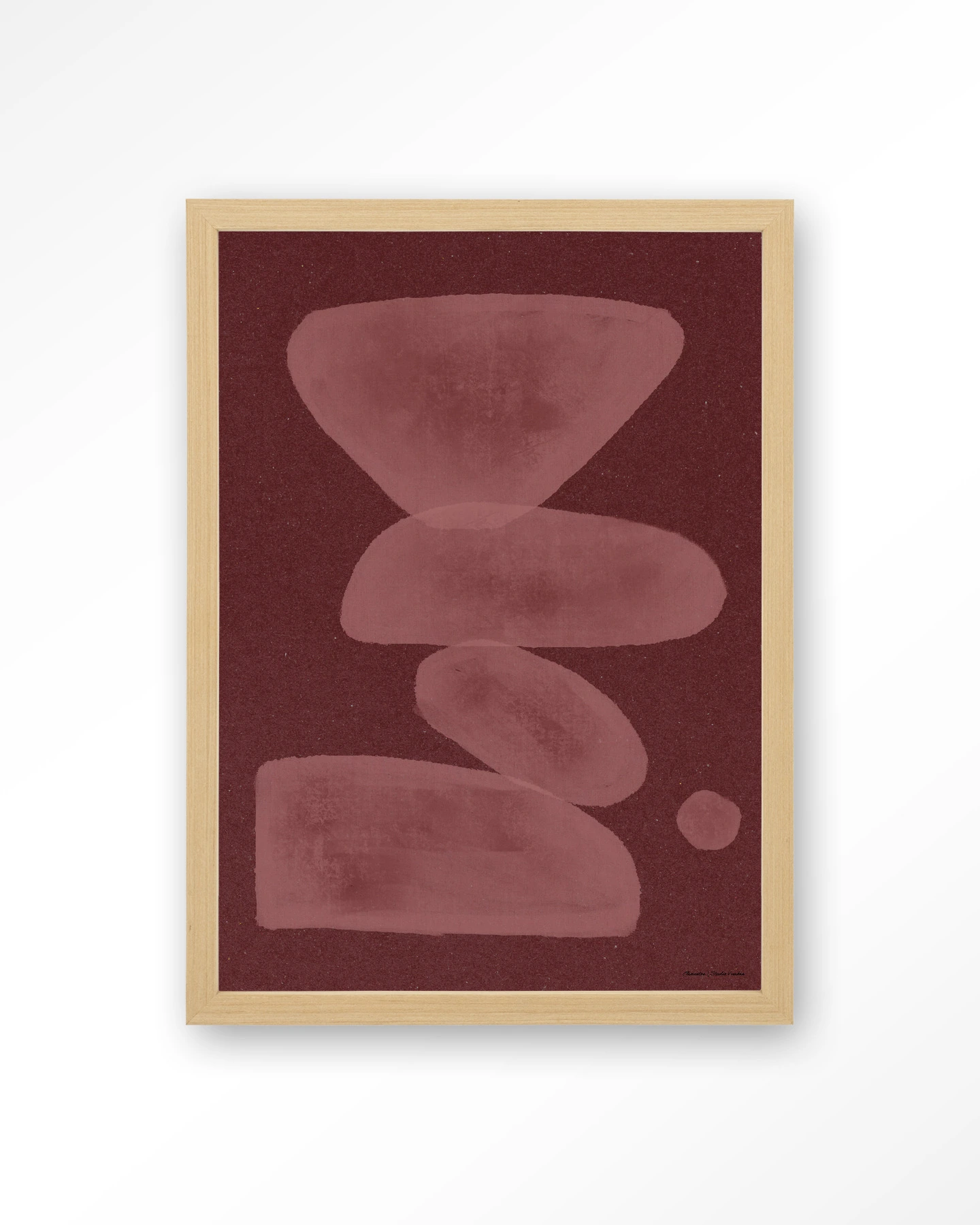 Elementa Burgundy 1 - Art print - Afbeelding 4