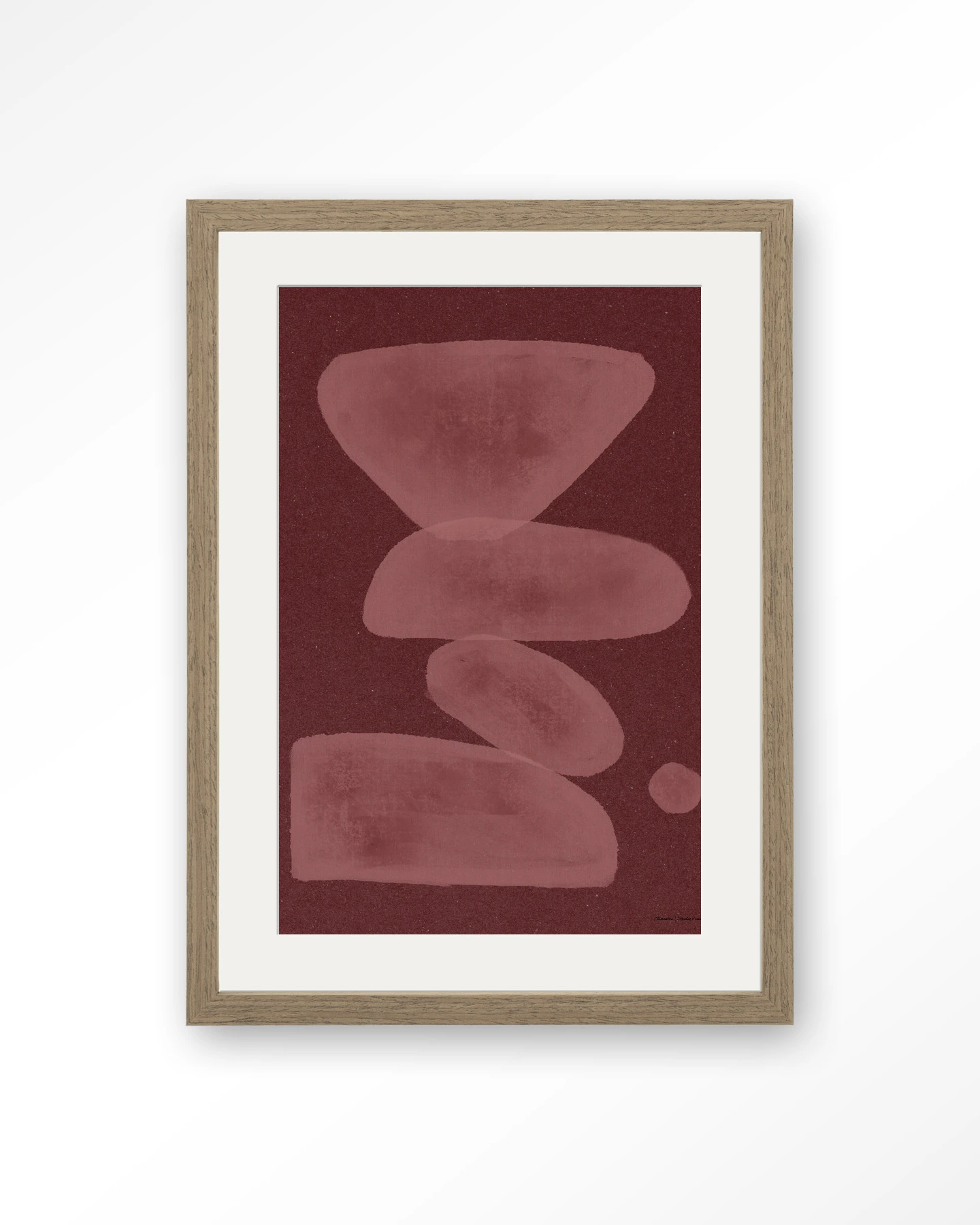 Elementa Burgundy 1 - Art print - Afbeelding 6