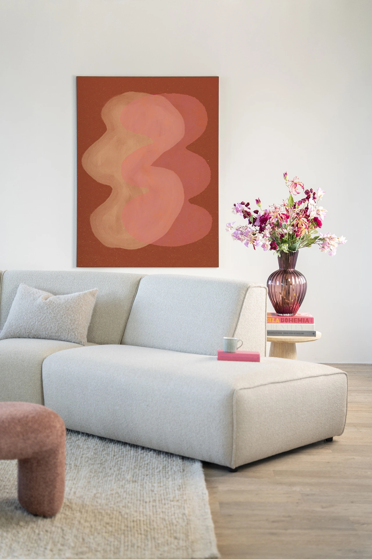 Elementa Rossa 2 - Wandkleed - Afbeelding 2