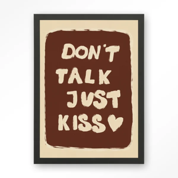 25249-just-kiss-art-print-wooden-frame-black Just Kiss - Art print
