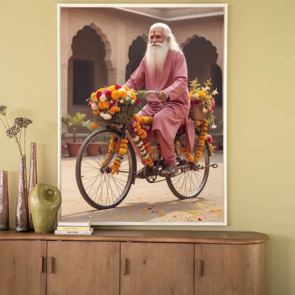 Flower Bike - Wandkleed