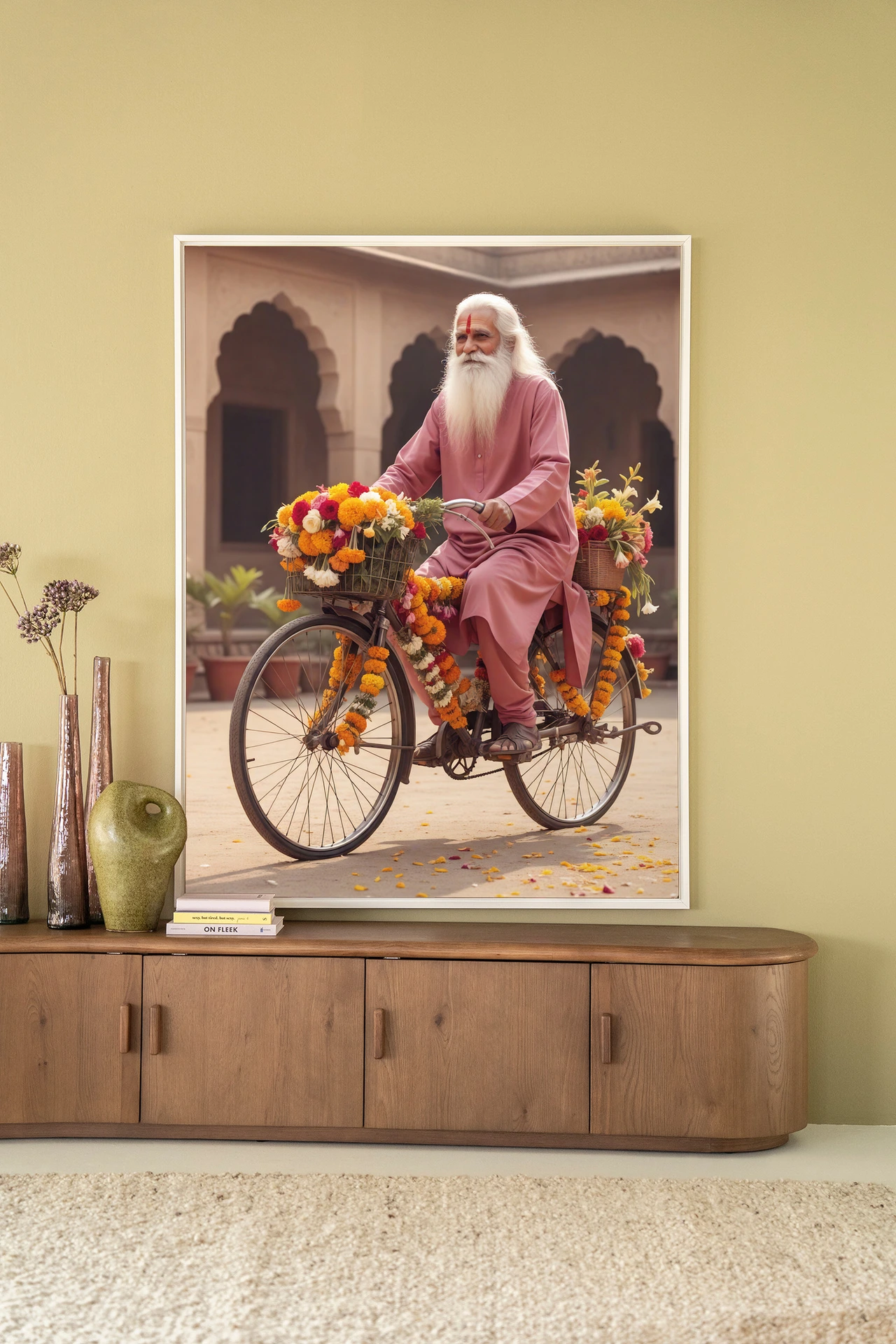 Flower Bike - Wandkleed