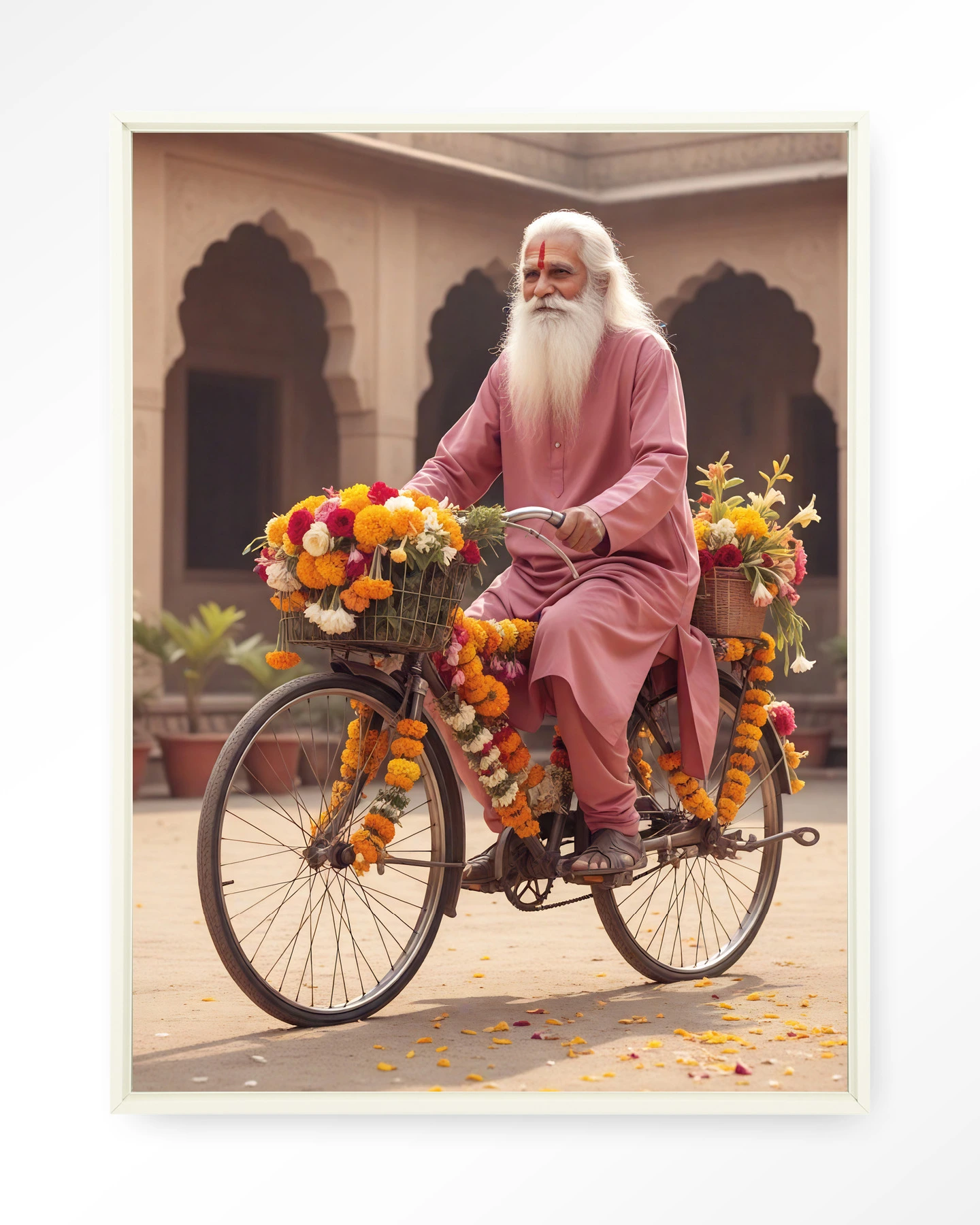 Flower Bike - Wandkleed - Afbeelding 5