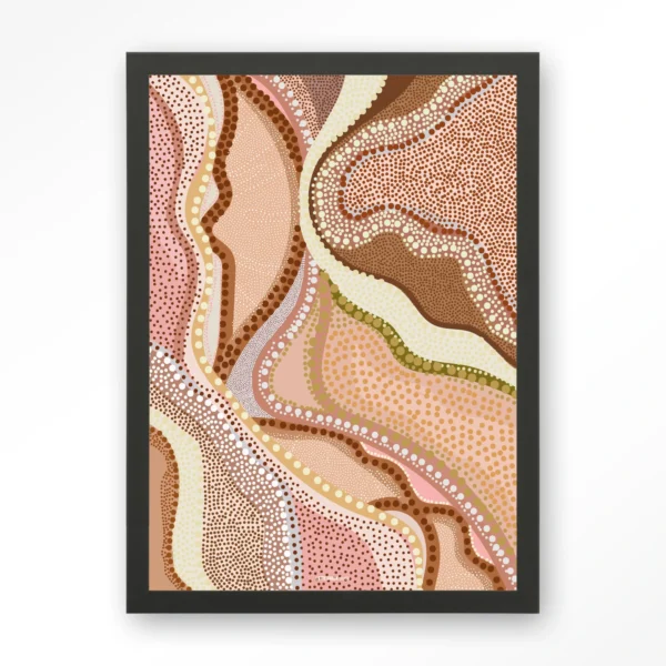 25277-vague-art-print-wooden-frame-black Vague - Art print