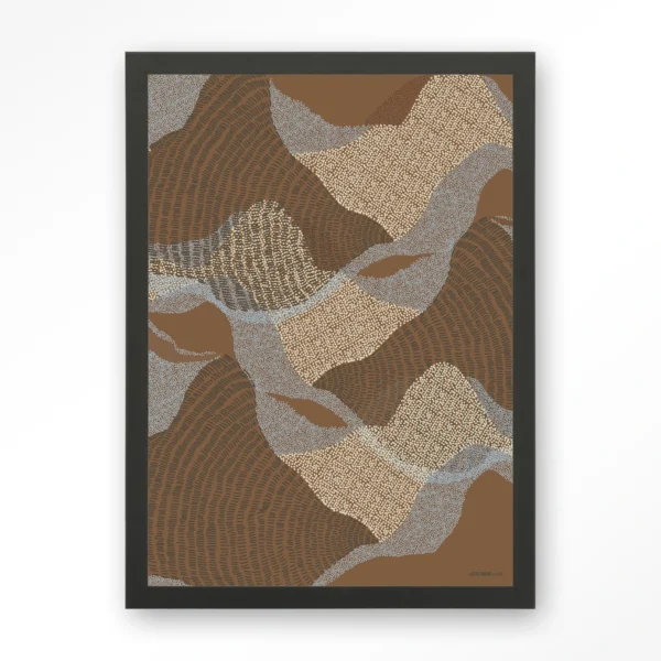 25282-la-ondas-1-art-print-wooden-frame-black La Ondas 1 - Art print