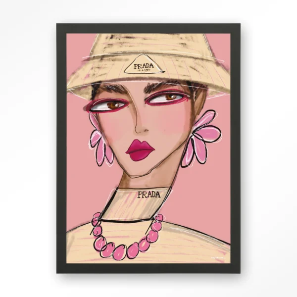 25283-the-devil-wears-prada-art-print-wooden-frame-black She Wears Prada - Art print