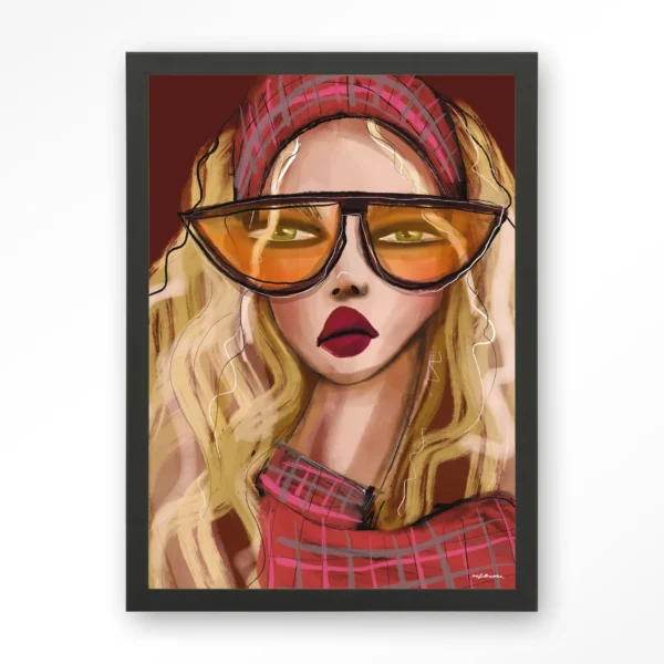 25284-i-m-a-90s-girl-art-print-wooden-frame-black I'm a 90s girl - Art print