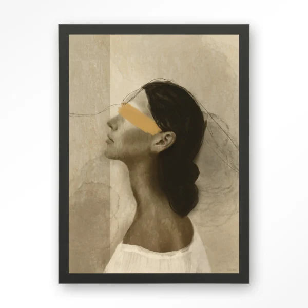 25287-she-thinks-of-you-art-print-wooden-frame-black She Thinks Of You - Art print
