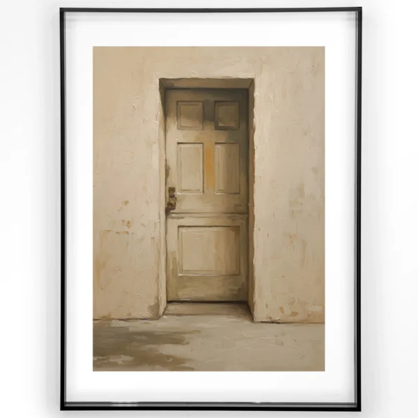 Beige Door - Art print
