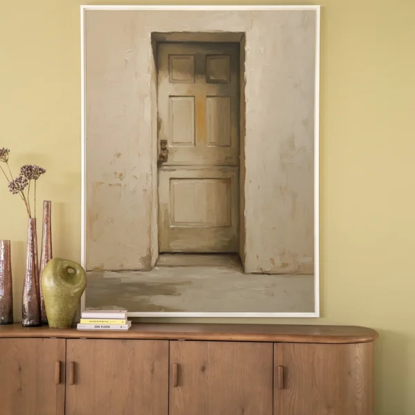 Beige Door - Wandkleed
