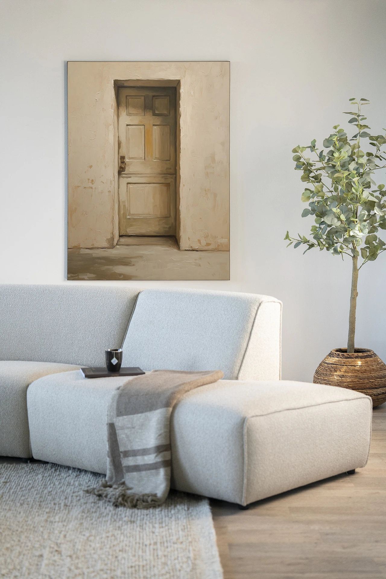 Beige Door - Wandkleed - Afbeelding 2