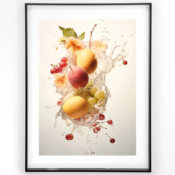 Peachy Fruit Explosion - Art print