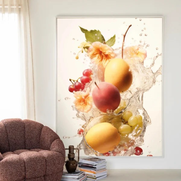 Peachy Fruit Explosion - Wandkleed