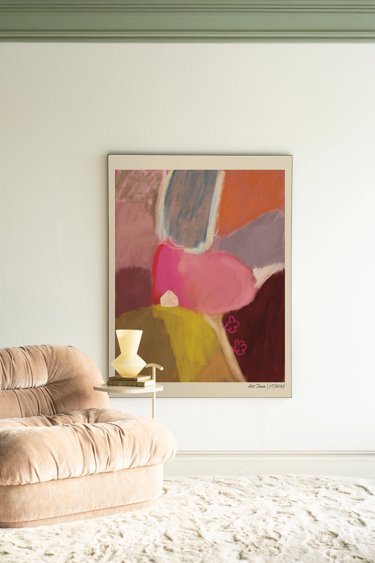 Dreamy Farmfield By Day - Wandkleed