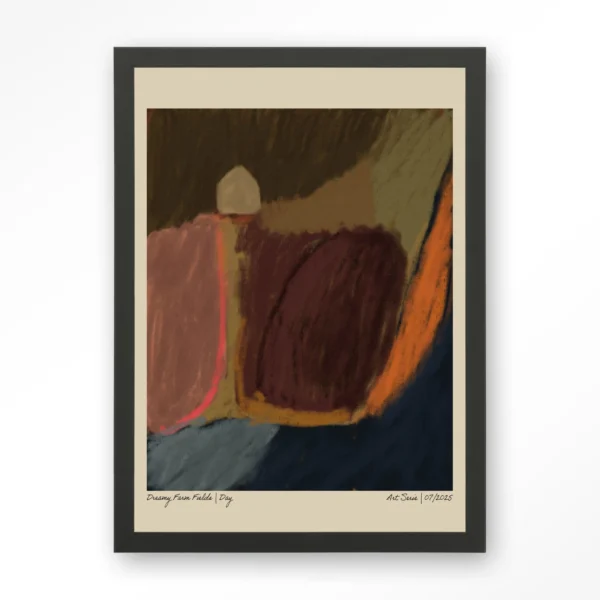 Dreamy Farmfield By Night - Art print