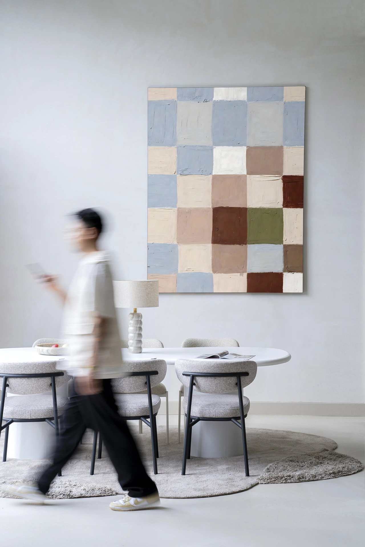 Blue Blocks - Wandkleed - Afbeelding 3