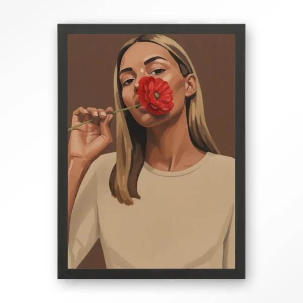 Red Poppy Girl - Art print