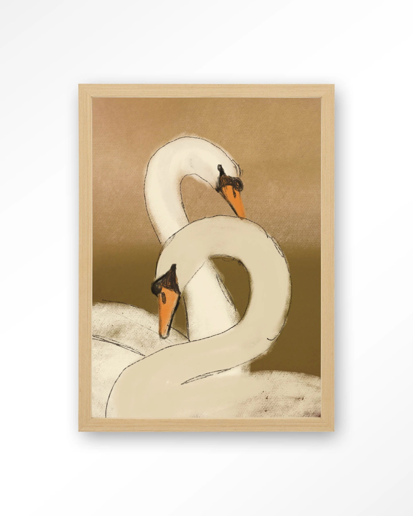 Swan Lake Green - Art print - Afbeelding 8
