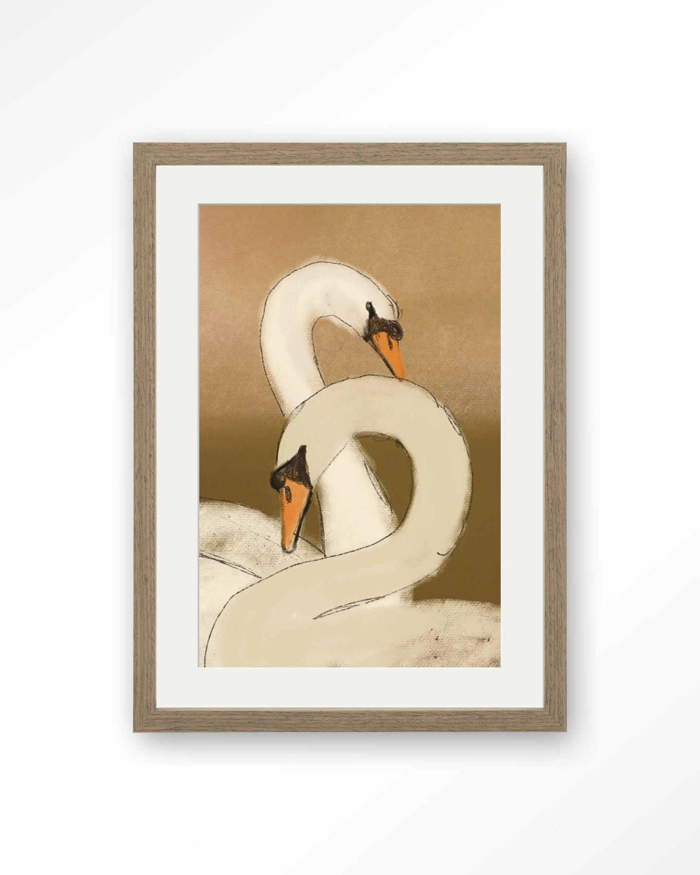 Swan Lake Green - Art print - Afbeelding 10
