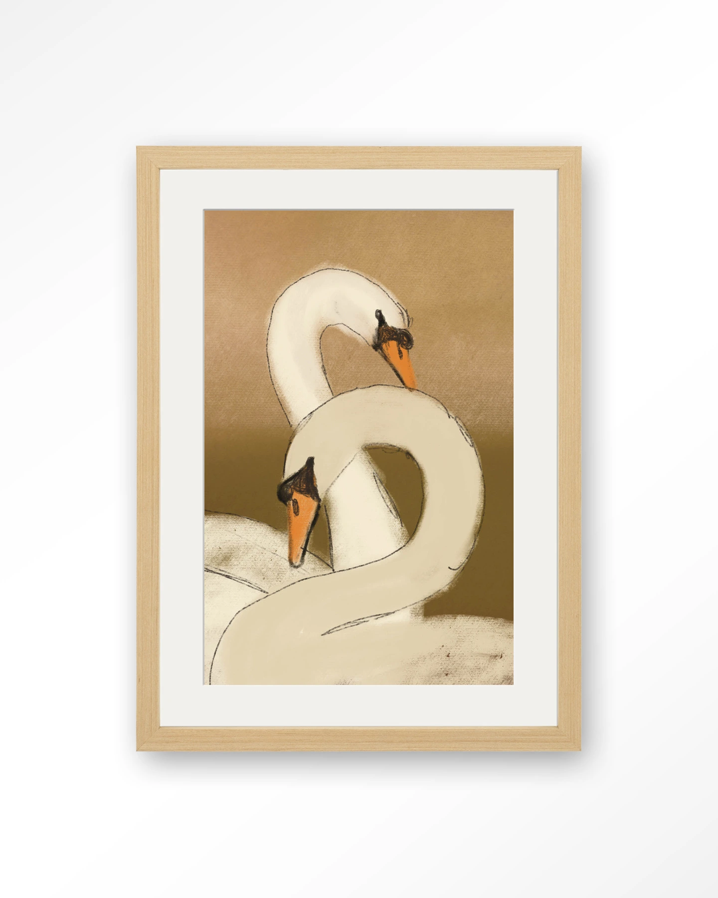 Swan Lake Green - Art print - Afbeelding 12