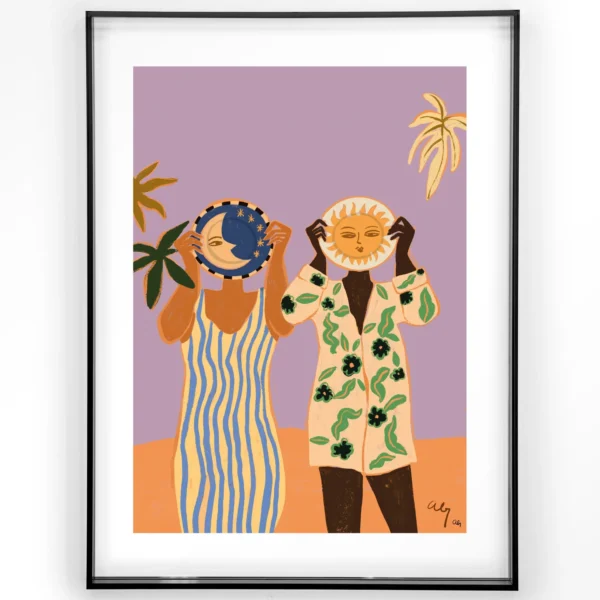 Sun & Moon - Art print