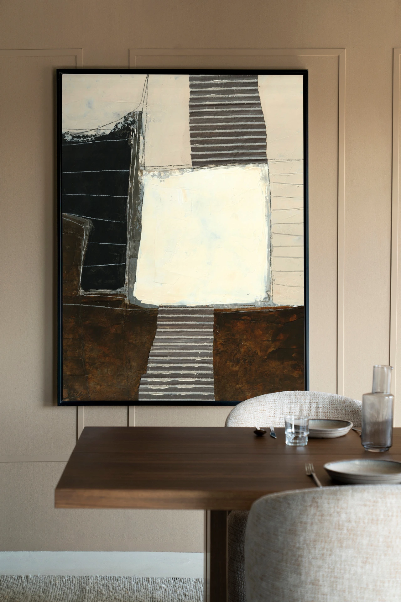 Abstract 8 - Wandkleed - Afbeelding 2
