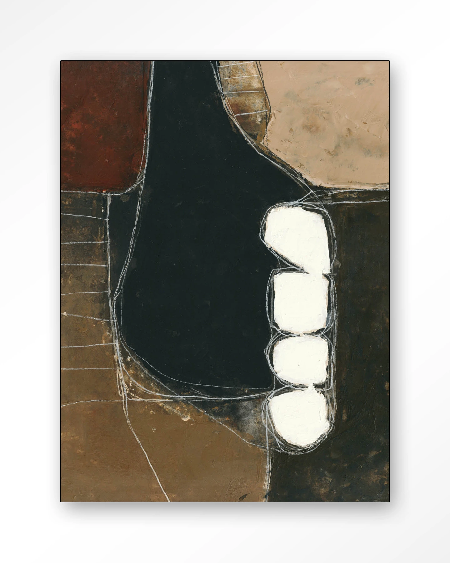 Abstract 9 - Wandkleed - Afbeelding 5