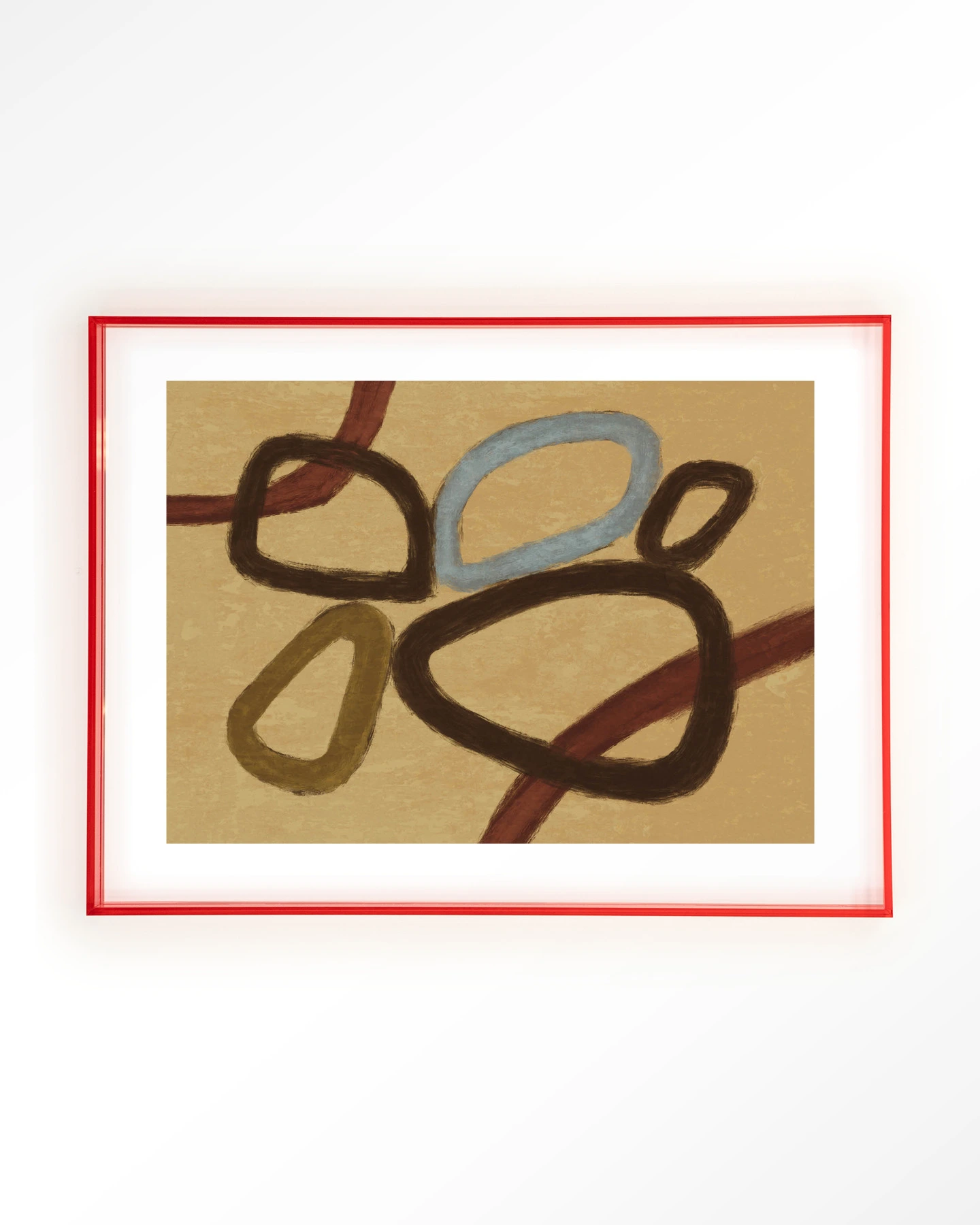 Ring Of Abstraction Yellow - Art print - Afbeelding 11