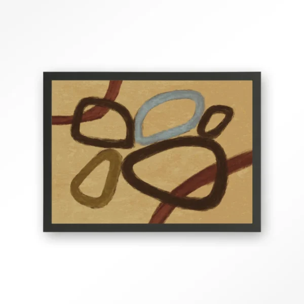 Ring Of Abstraction Yellow - Art print