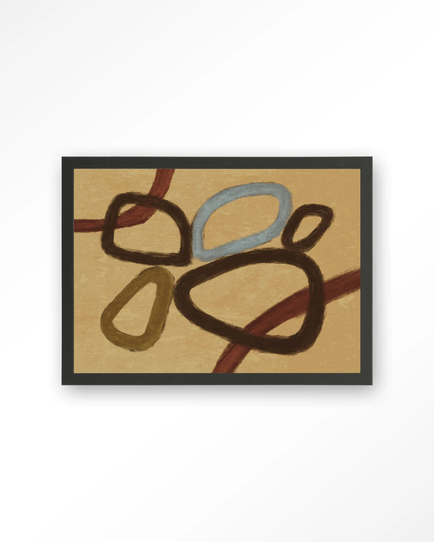 Ring Of Abstraction Yellow - Art print