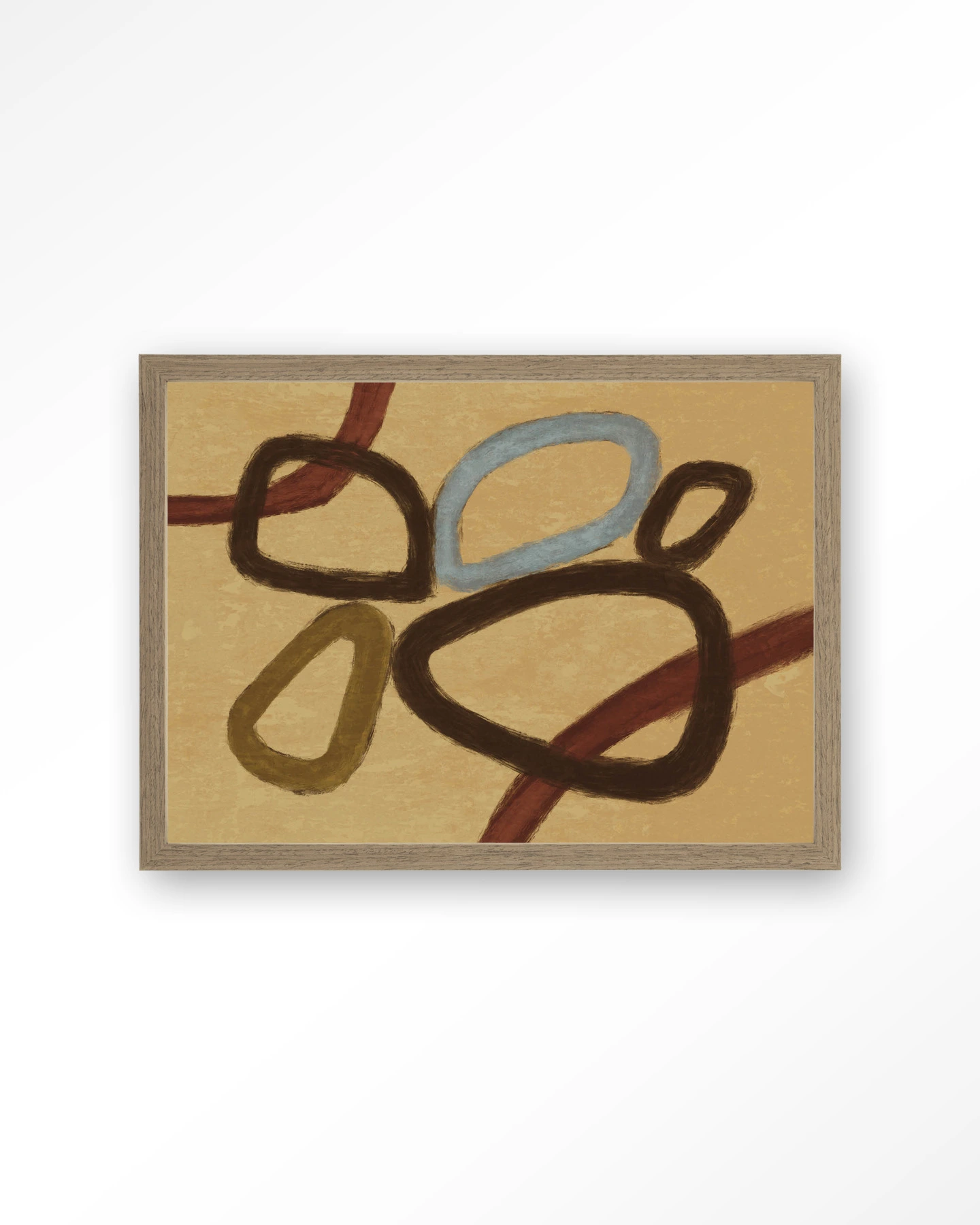 Ring Of Abstraction Yellow - Art print - Afbeelding 2