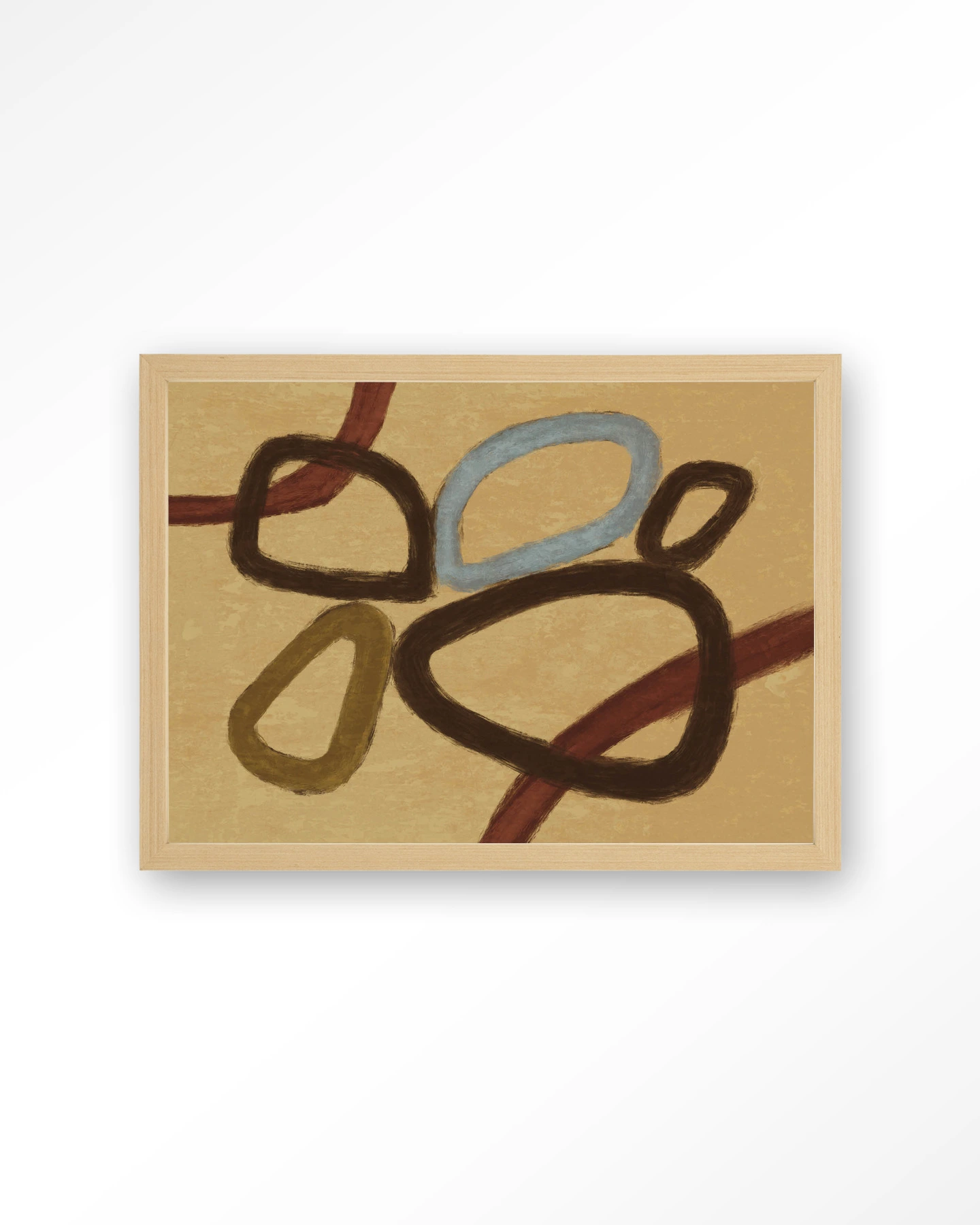 Ring Of Abstraction Yellow - Art print - Afbeelding 4
