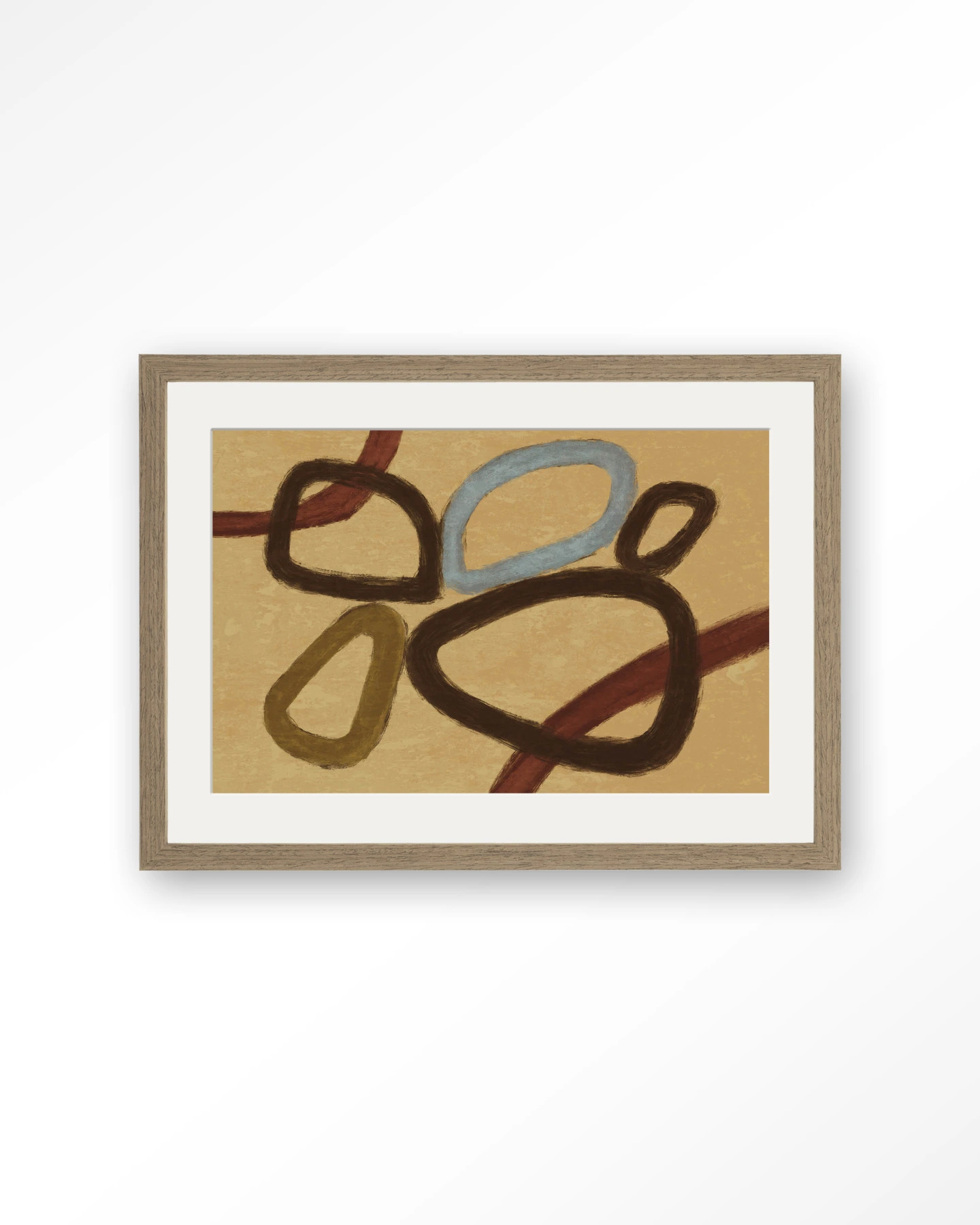 Ring Of Abstraction Yellow - Art print - Afbeelding 6