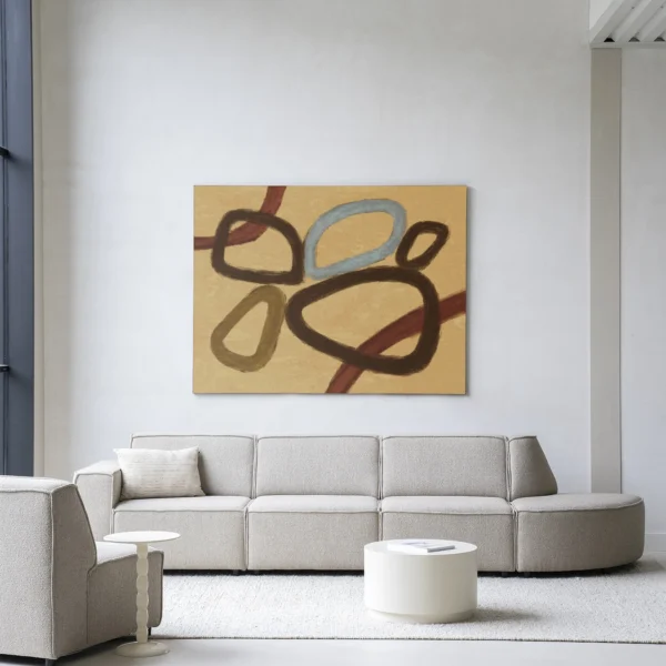 Ring Of Abstraction Yellow - Wandkleed