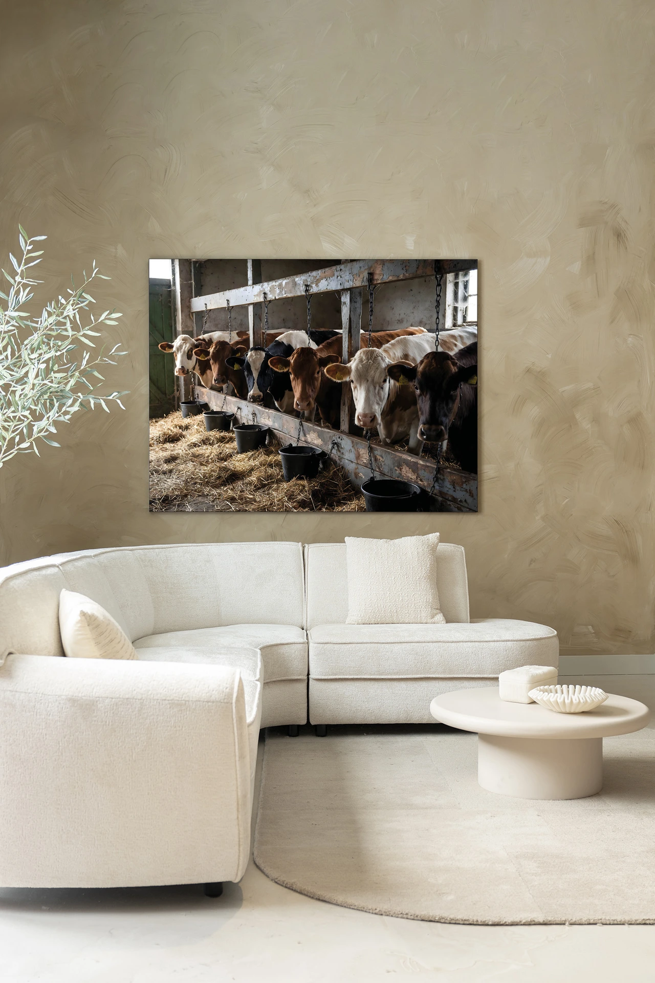 The Cow Barn - Wandkleed - Afbeelding 2