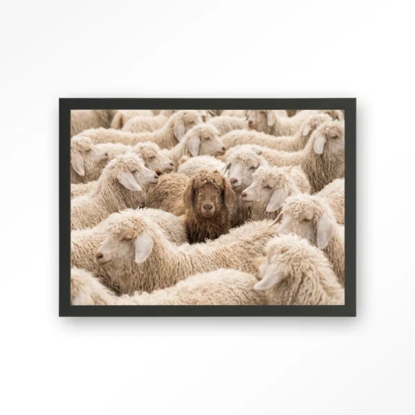 25380-the-herd-art-print-wooden-frame-black The Herd - Art print
