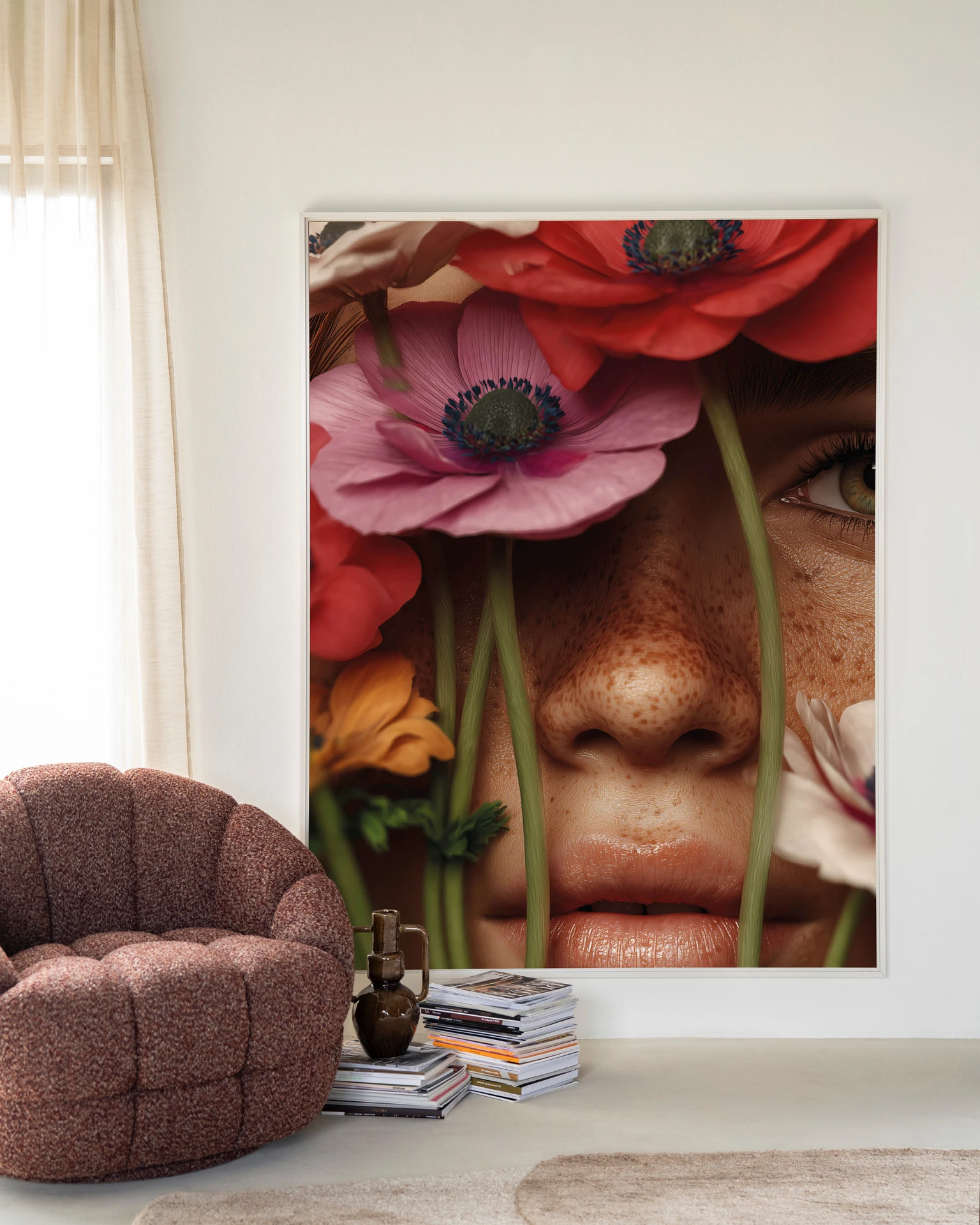 Anemone - Wandkleed - Afbeelding 2