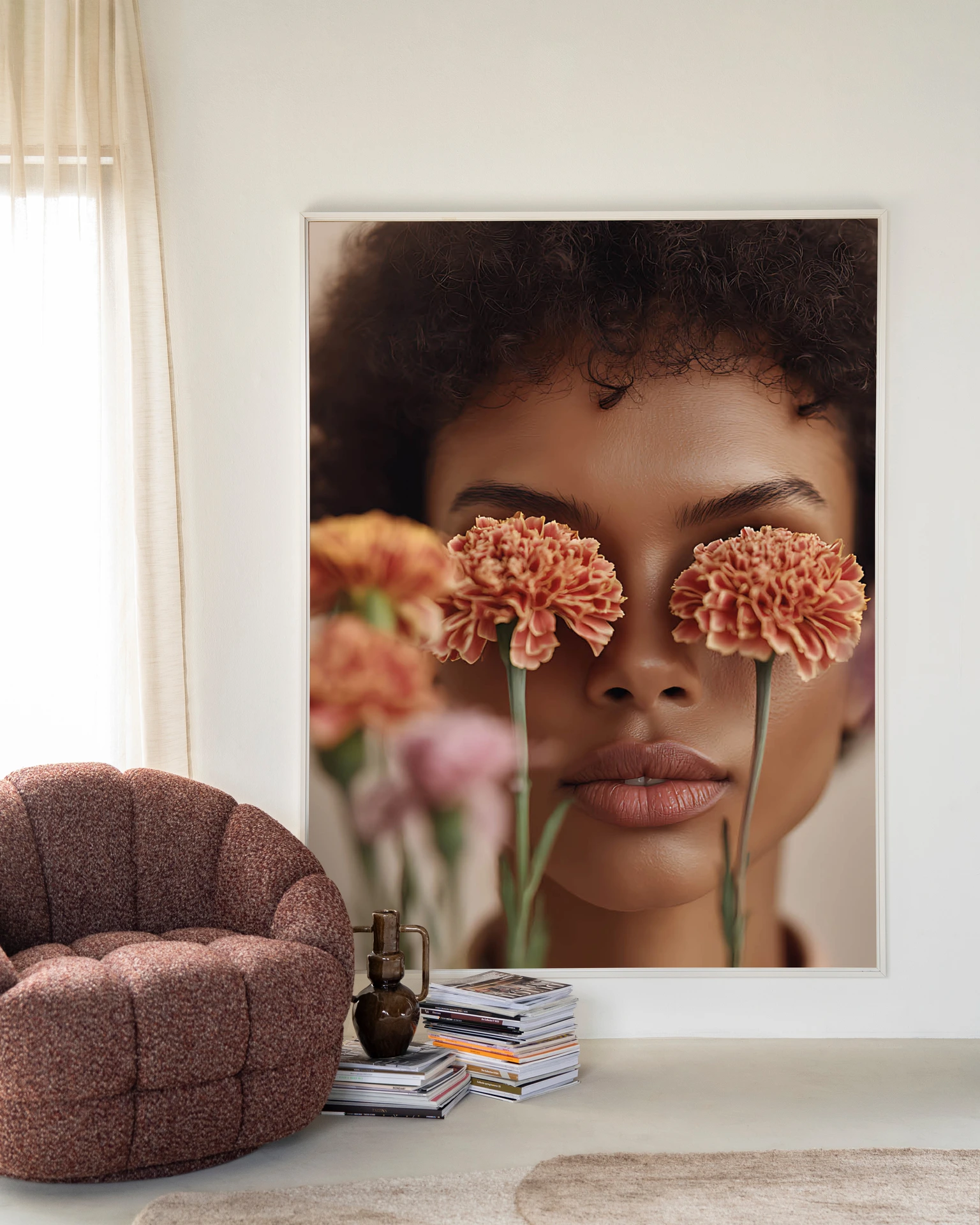 Carnation - Wandkleed - Afbeelding 2