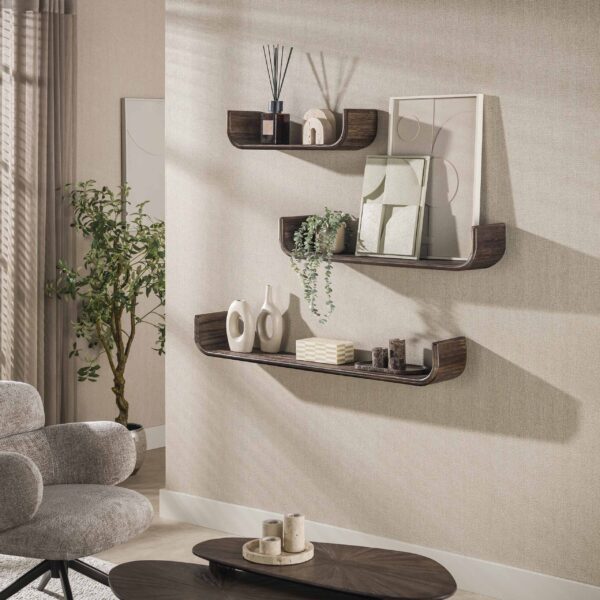 Wandplank Maya Teak U-shape set/3