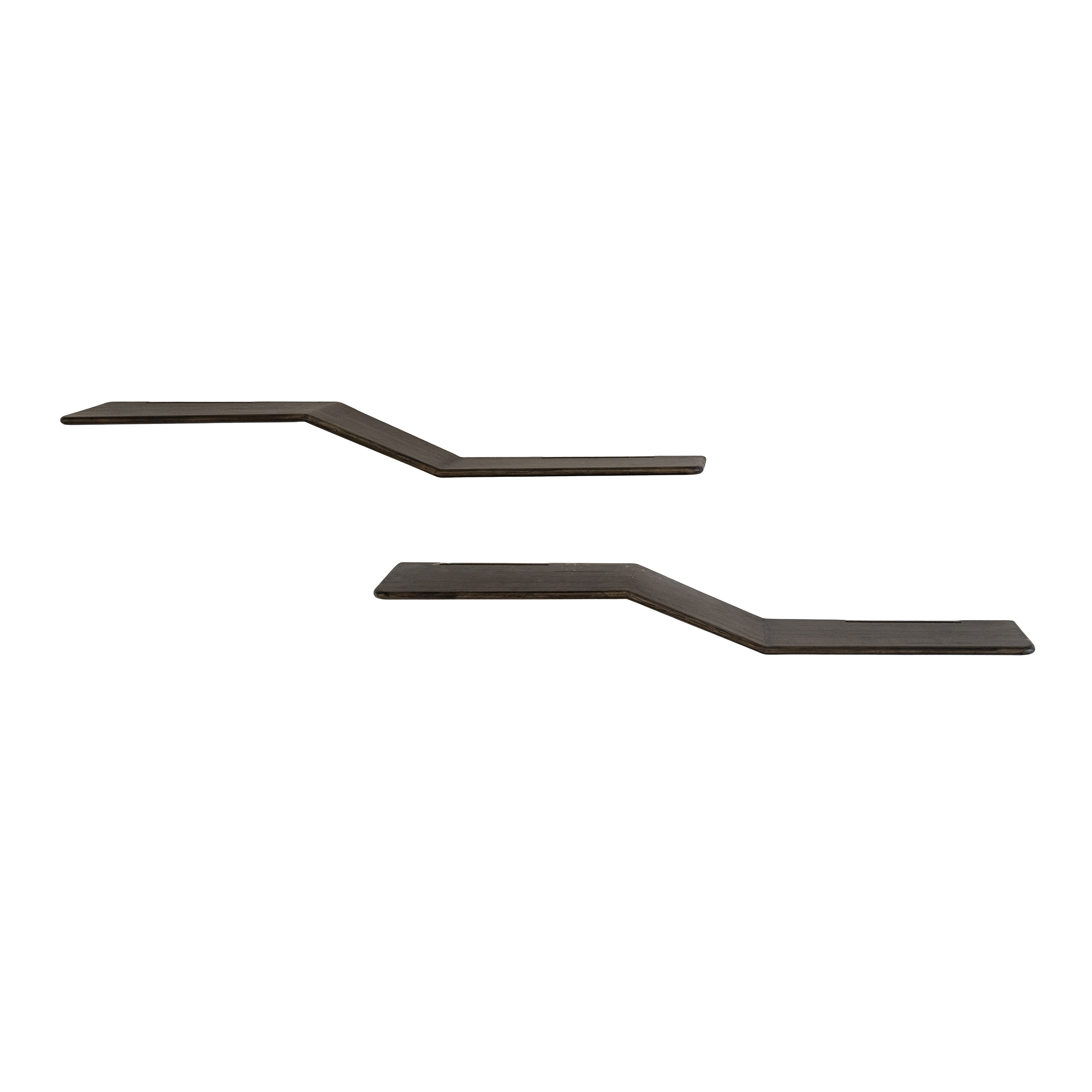 Wandplank Maya Teak S-shape set/2 - Afbeelding 2