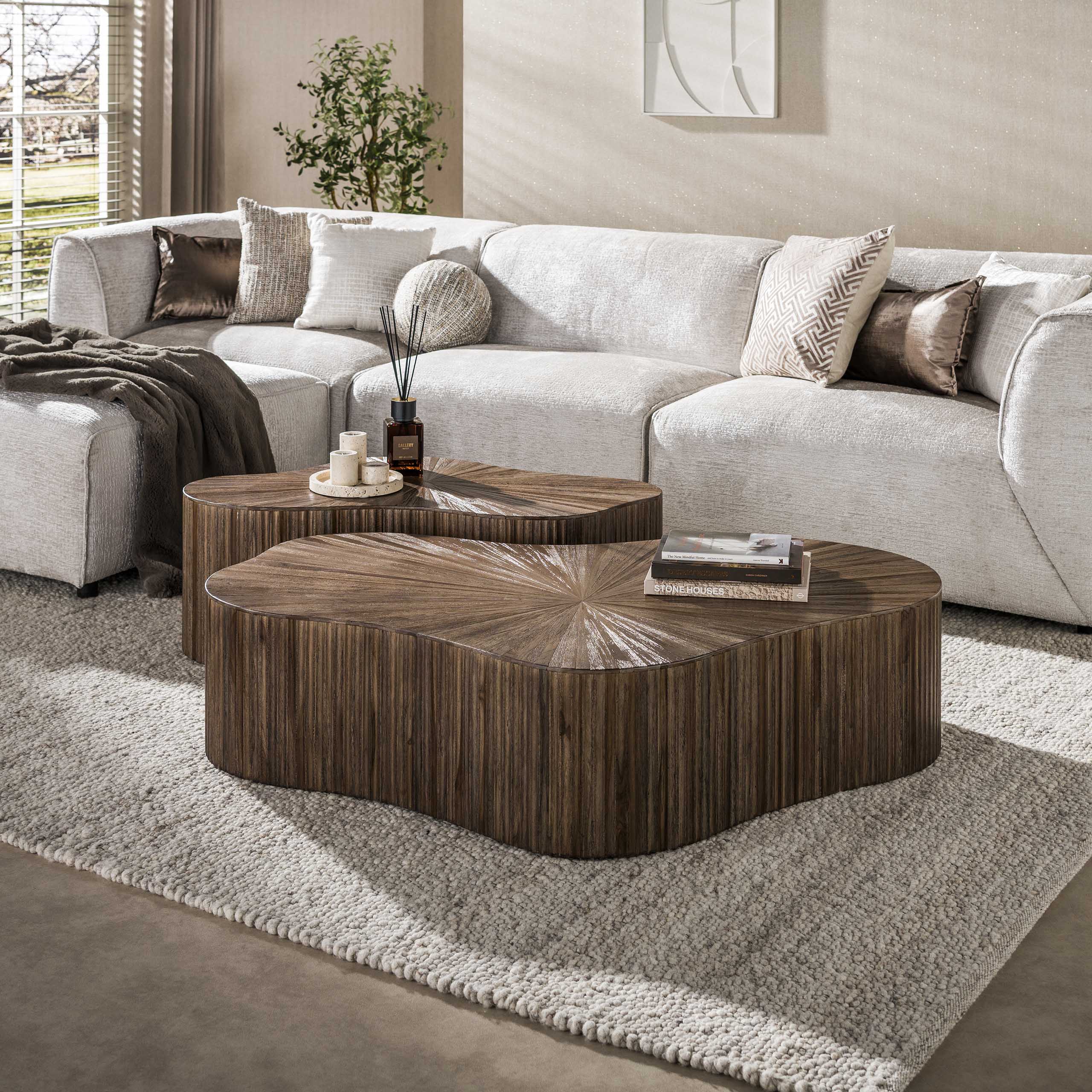 Salontafel Maya Teak XL shamrock set/2
