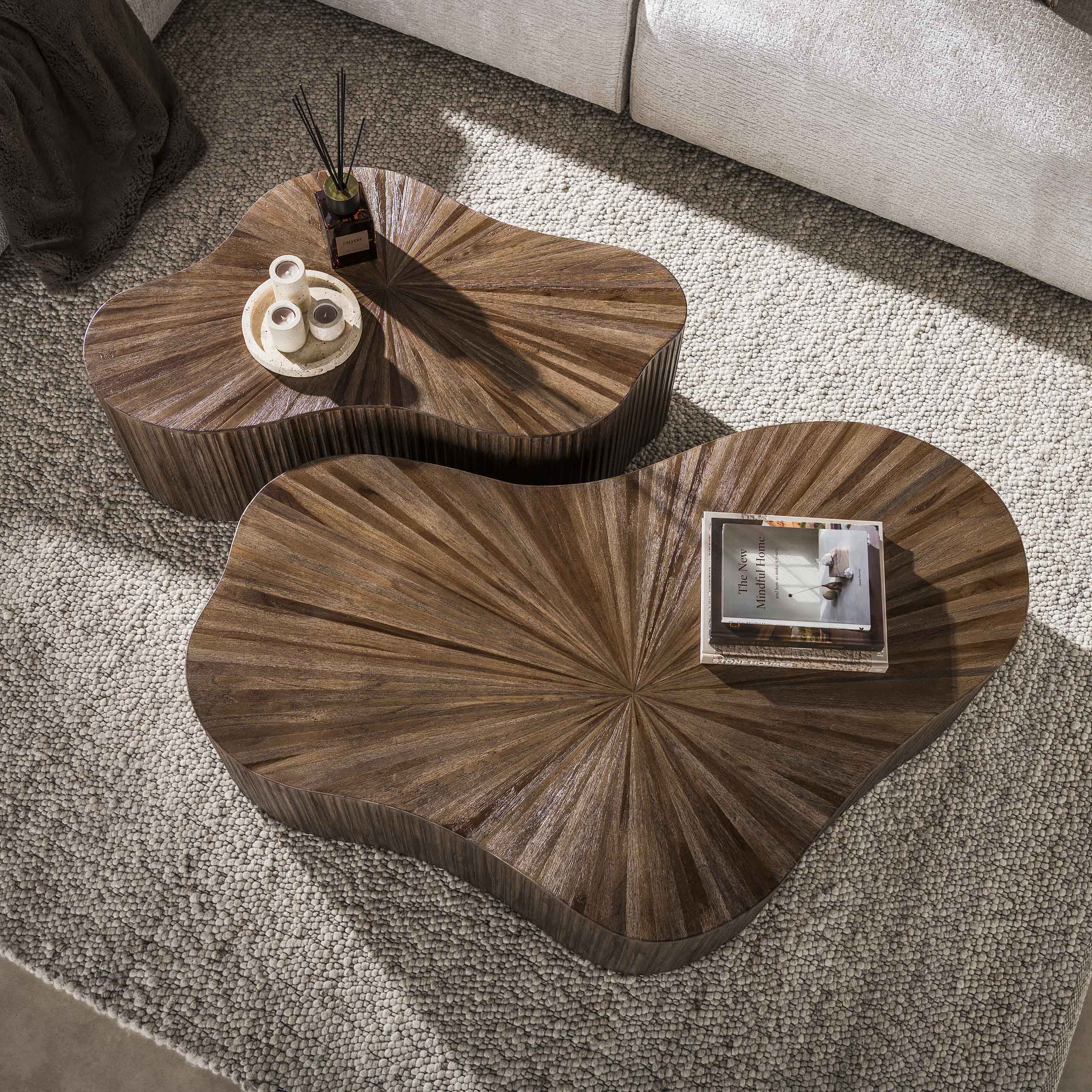 Salontafel Maya Teak XL shamrock set/2 - Afbeelding 2