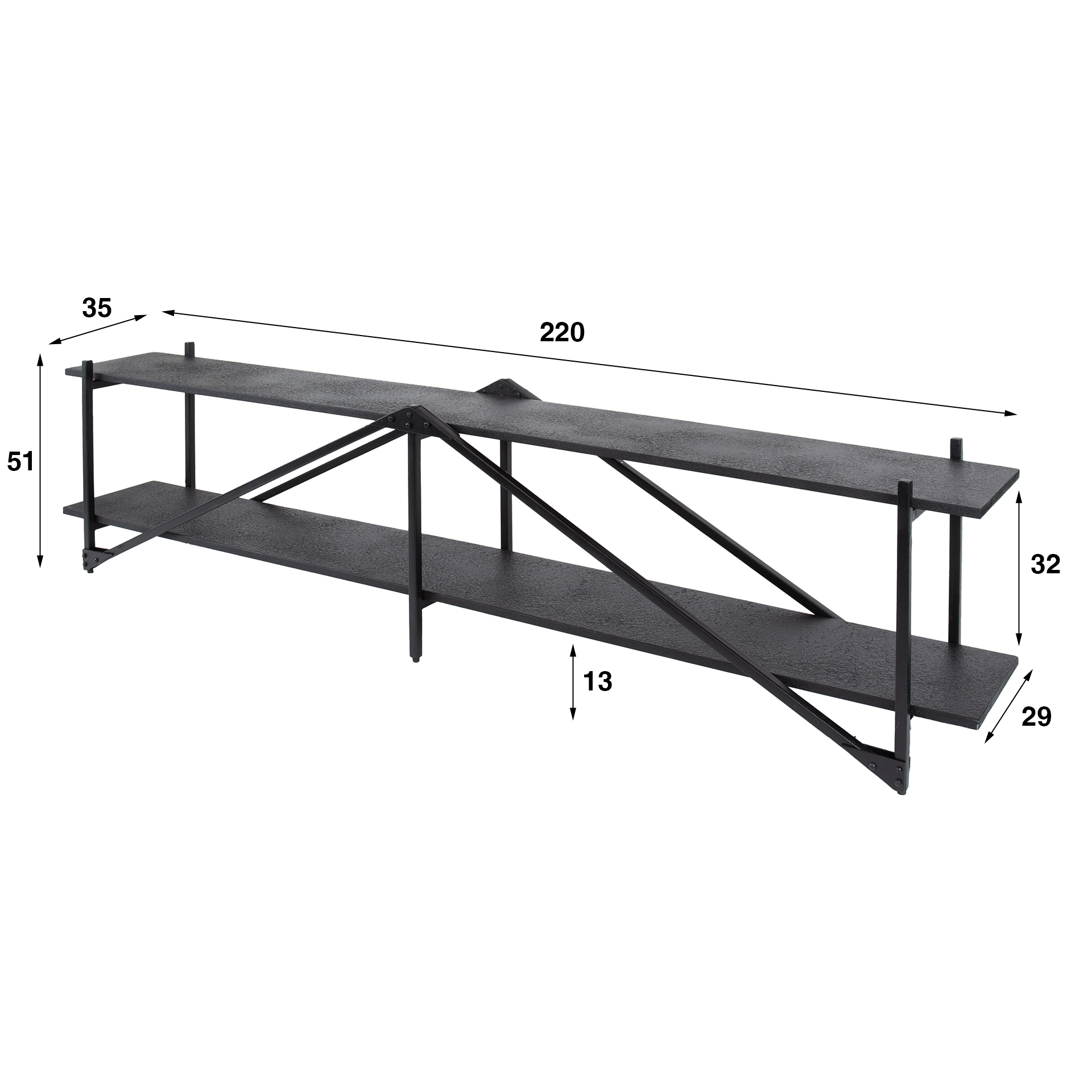 TV-meubel Piega 220 - Afbeelding 5