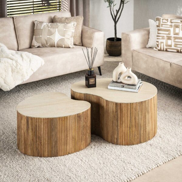 Salontafel Nuovo niervormig set/2