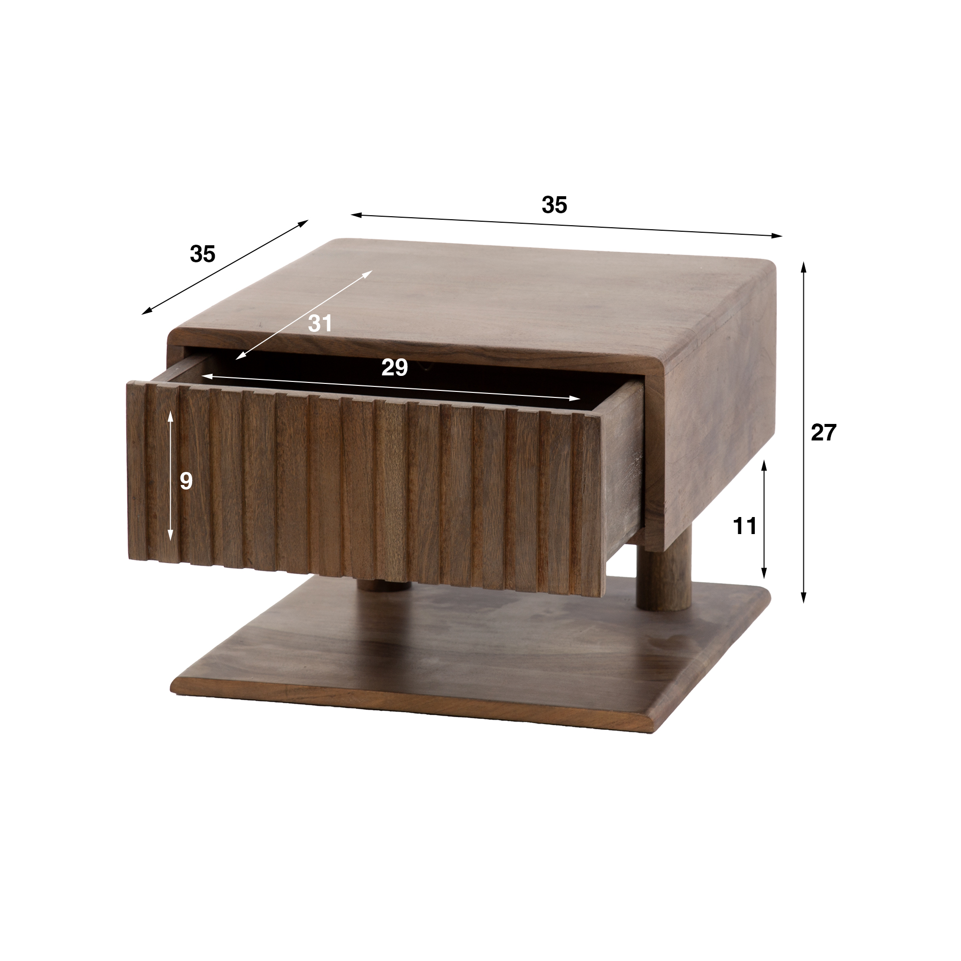 Nachtkastje Carve Shelve 1L - Afbeelding 8