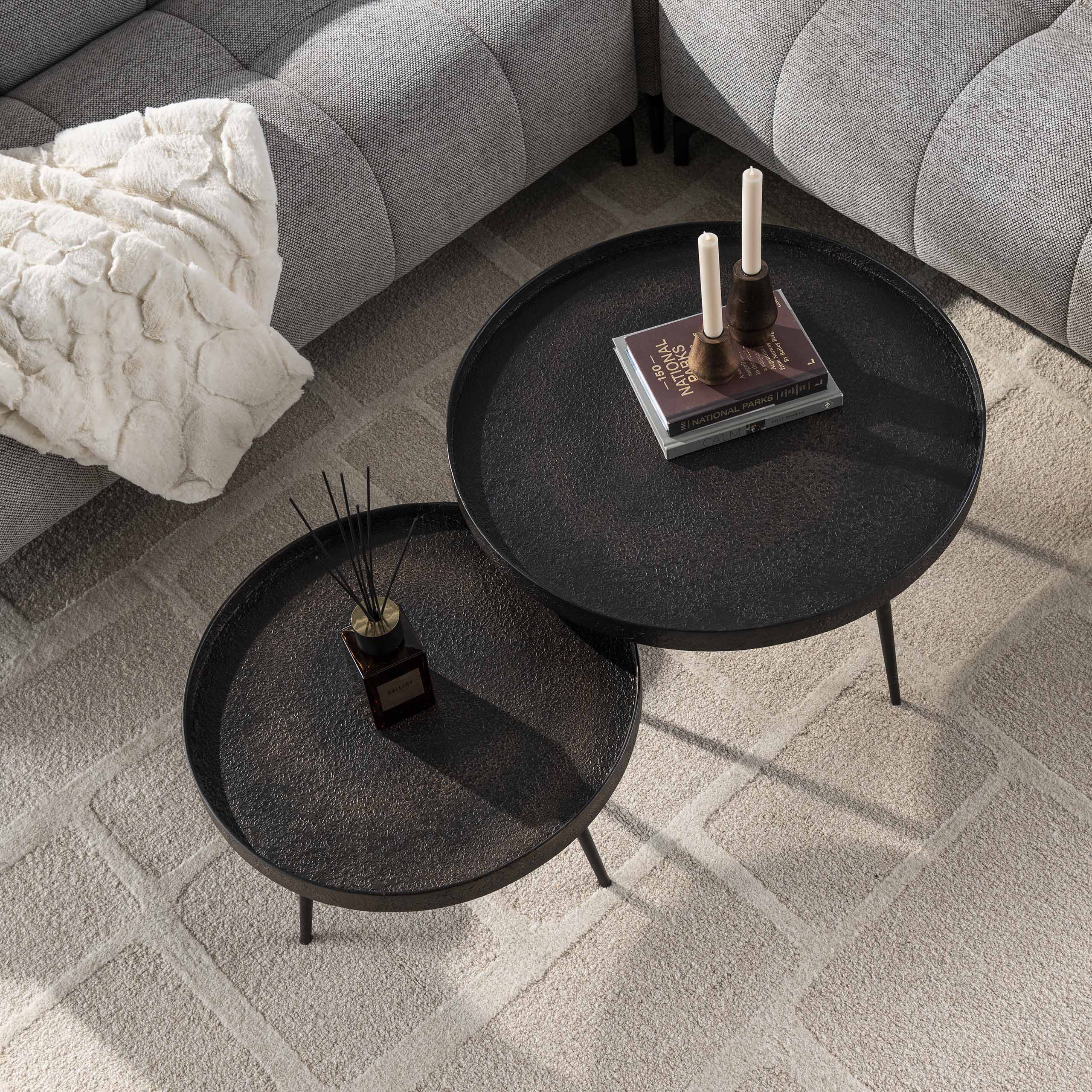 Salontafel Metallic rond set/2 - Afbeelding 3