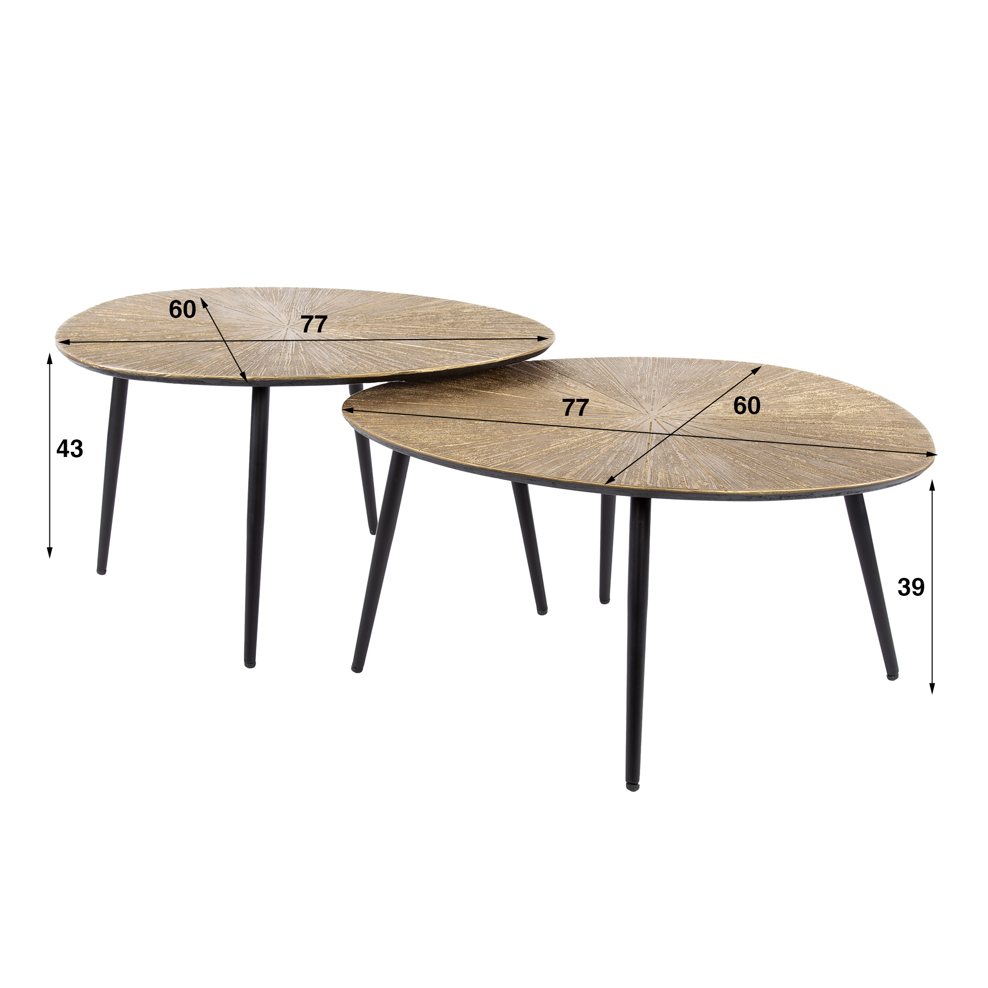 Salontafel Ray organisch set/2 - Afbeelding 8