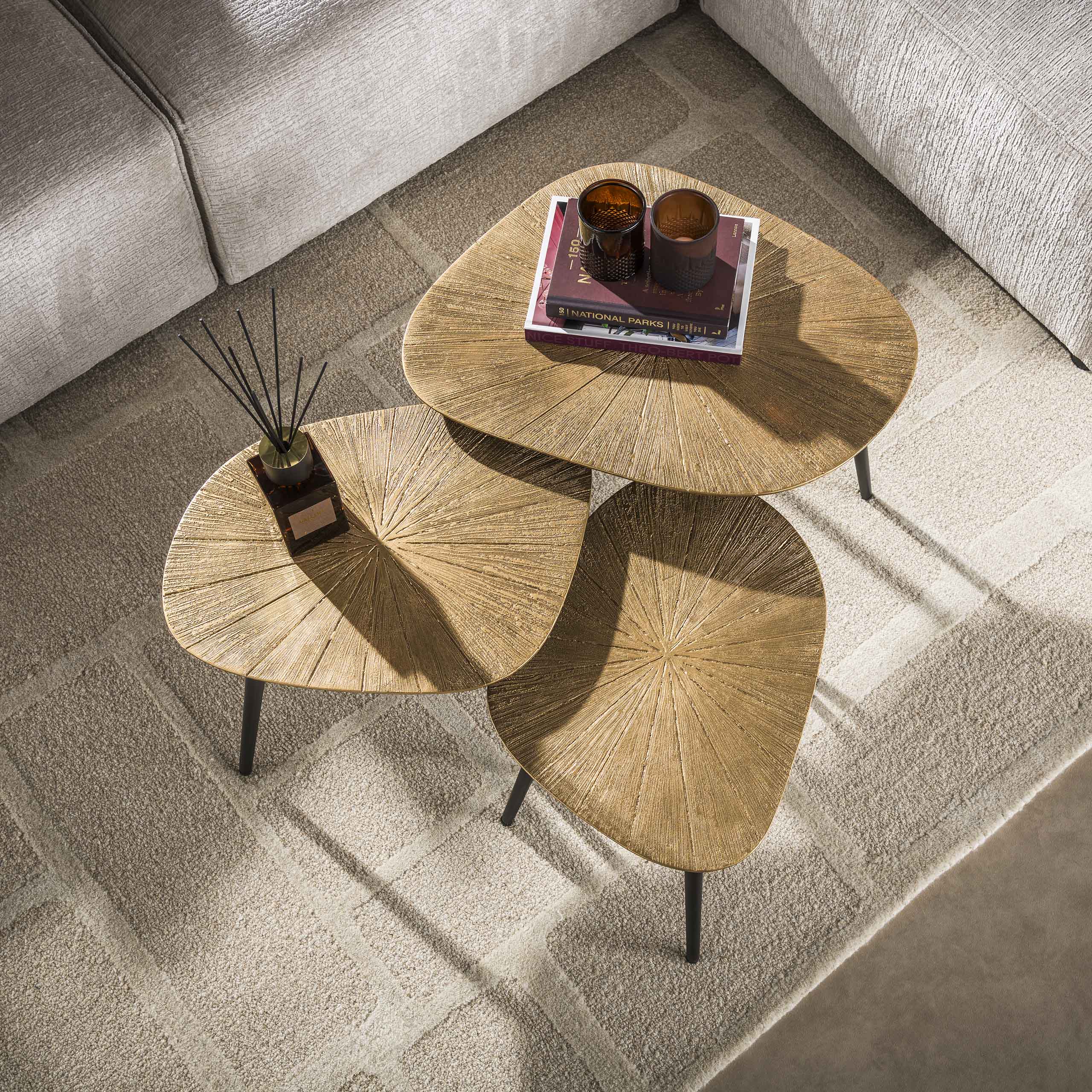 Salontafel Ray vierhoekig set/3 - Afbeelding 2