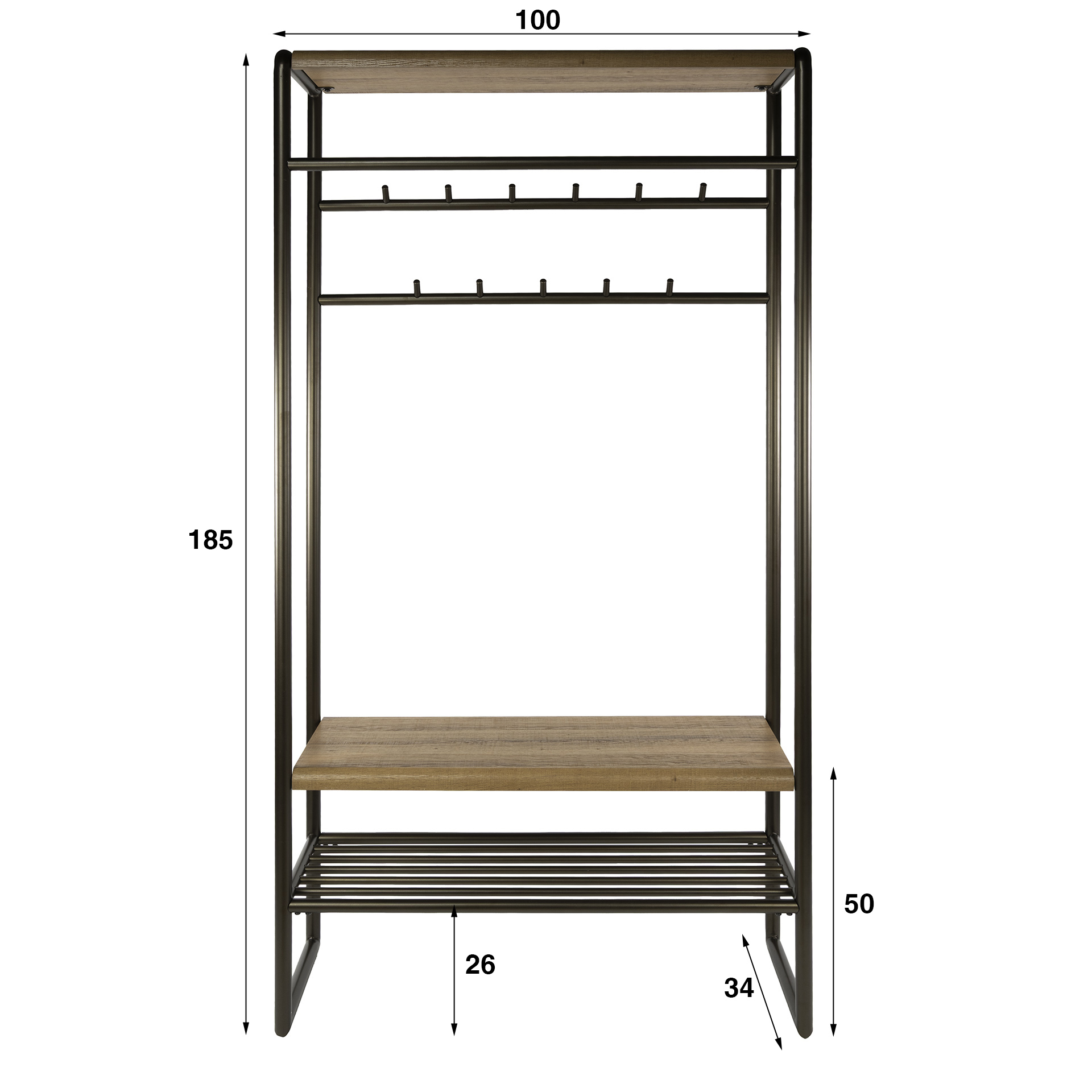Garderobemeubel Luno 100 - Afbeelding 3